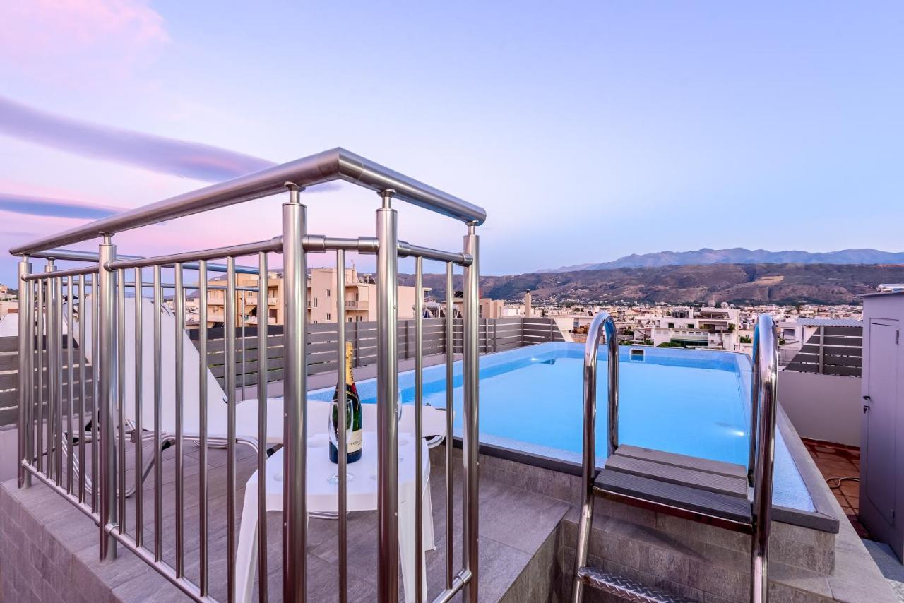 Luxury Villa In City Center With Rooftop Swimming Pool Chania  Exterior photo
